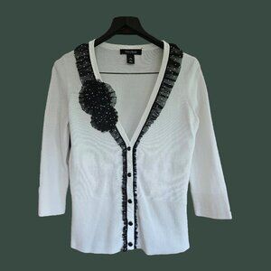 White House Black Market Snap-Front Summer Cardigan